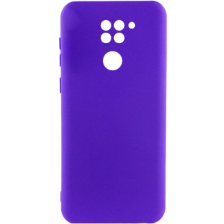 Чохол Silicone Cover Lakshmi Full Camera (A) для Xiaomi Redmi Note 9 / Redmi 10X Синій / Iris - Інтернет-магазин спільних покупок ToGether