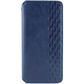 Шкіряний чохол книжка GETMAN Cubic (PU) для Samsung Galaxy S21 FE Синій - Інтернет-магазин спільних покупок ToGether