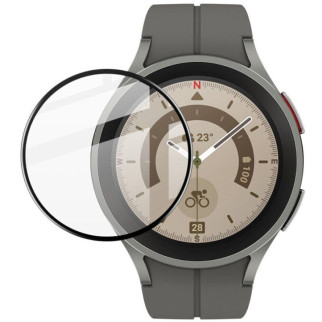 Полімерна плівка 3D (full glue) (тех.пак) для Samsung Galaxy Watch 5 Pro 45mm Чорний - Інтернет-магазин спільних покупок ToGether