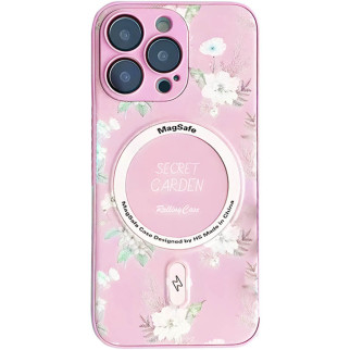 TPU+PC чохол Secret Garden with MagSafe для Apple iPhone 14 Pro (6.1") Pink - Інтернет-магазин спільних покупок ToGether