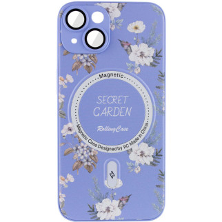 TPU+PC чохол Secret Garden with MagSafe для Apple iPhone 14 (6.1") Lilac - Інтернет-магазин спільних покупок ToGether