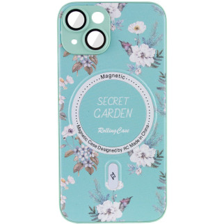 TPU+PC чохол Secret Garden with MagSafe для Apple iPhone 14 (6.1") Mint - Інтернет-магазин спільних покупок ToGether