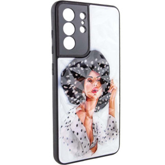 TPU+PC чохол Prisma Ladies для Samsung Galaxy S22 Ultra Girl in a hat - Інтернет-магазин спільних покупок ToGether