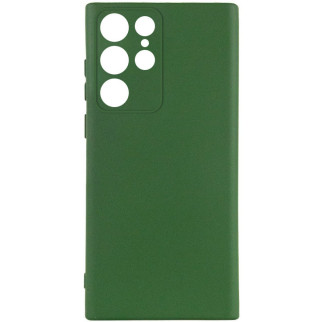 Чохол Silicone Cover Lakshmi Full Camera (A) для Samsung Galaxy S23 Ultra Зелений / Dark green - Інтернет-магазин спільних покупок ToGether