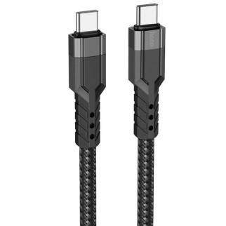 Дата кабель Hoco U110 charging data sync Type-C to Type-C 60W (1.2 m) Чорний - Інтернет-магазин спільних покупок ToGether
