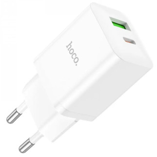 МЗП Hoco N28 Founder 20W Type-C + USB White - Інтернет-магазин спільних покупок ToGether