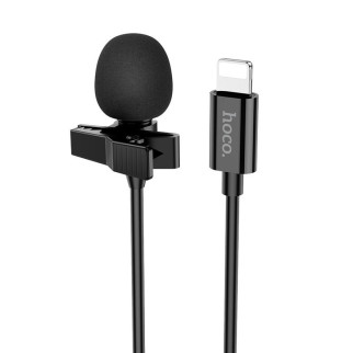 Мікрофон петличний Hoco L14 Lightning (2m) Black - Інтернет-магазин спільних покупок ToGether