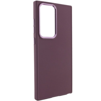 TPU чохол Bonbon Metal Style для Samsung Galaxy S23 Ultra Бордовий / Plum - Інтернет-магазин спільних покупок ToGether