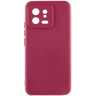 Чохол Silicone Cover Lakshmi Full Camera (A) для Xiaomi 13 Бордовий / Marsala - Інтернет-магазин спільних покупок ToGether