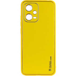 Шкіряний чохол Xshield для Xiaomi Poco X5 5G / Redmi Note 12 5G Жовтий / Yellow - Інтернет-магазин спільних покупок ToGether