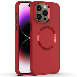 TPU чохол Bonbon Metal Style with MagSafe для Apple iPhone 12 Pro / 12 (6.1") Червоний / Red - Інтернет-магазин спільних покупок ToGether