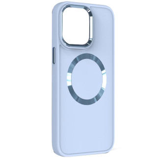 TPU чохол Bonbon Metal Style with MagSafe для Apple iPhone 13 (6.1") Блакитний / Mist Blue - Інтернет-магазин спільних покупок ToGether