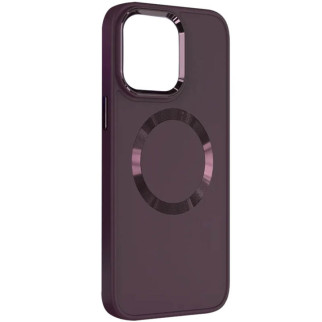 TPU чохол Bonbon Metal Style with MagSafe для Apple iPhone 14 (6.1") Бордовий / Plum - Інтернет-магазин спільних покупок ToGether