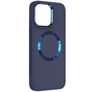 TPU чохол Bonbon Metal Style with MagSafe для Apple iPhone 14 (6.1") Синій / Cosmos Blue - Інтернет-магазин спільних покупок ToGether