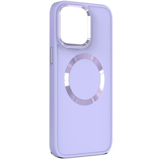 TPU чохол Bonbon Metal Style with MagSafe для Apple iPhone 14 (6.1") Бузковий / Dasheen - Інтернет-магазин спільних покупок ToGether