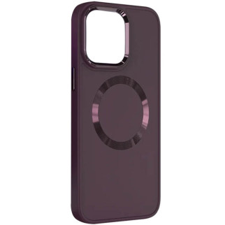 TPU чохол Bonbon Metal Style with MagSafe для Apple iPhone 14 Plus (6.7") Бордовий / Plum - Інтернет-магазин спільних покупок ToGether
