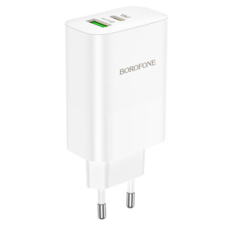 МЗП Borofone BN10 Sunlight PD65W (1Type-C/1USB) White - Інтернет-магазин спільних покупок ToGether