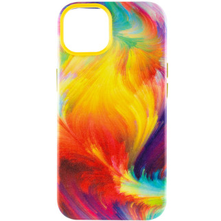 Шкіряний чохол Colour Splash для Apple iPhone 11 Pro Max (6.5") Yellow / Red - Інтернет-магазин спільних покупок ToGether