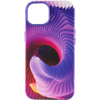 Шкіряний чохол Colour Splash with MagSafe для Apple iPhone 13 (6.1") Purple / Pink - Інтернет-магазин спільних покупок ToGether