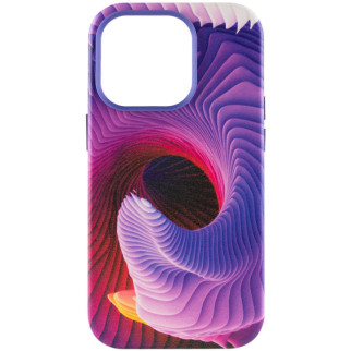 Шкіряний чохол Colour Splash with MagSafe для Apple iPhone 13 Pro (6.1") Purple / Pink - Інтернет-магазин спільних покупок ToGether