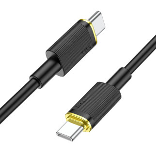 Дата кабель Hoco U109 Type-C to Type-C 100W (1.2m) Black - Інтернет-магазин спільних покупок ToGether
