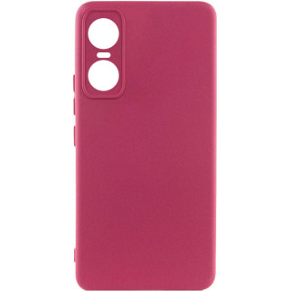 Чохол Silicone Cover Lakshmi Full Camera (A) для Tecno Pop 6 Pro Бордовий / Marsala - Інтернет-магазин спільних покупок ToGether