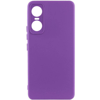 Чохол Silicone Cover Lakshmi Full Camera (A) для Tecno Pop 6 Pro Фіолетовий / Purple - Інтернет-магазин спільних покупок ToGether