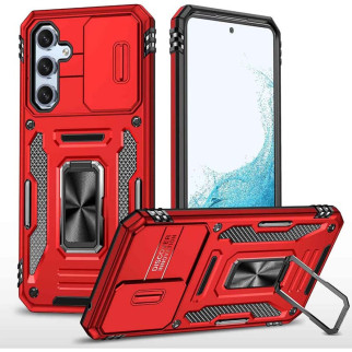 Ударостійкий чохол Camshield Army Ring для Samsung Galaxy A34 5G Червоний / Red - Інтернет-магазин спільних покупок ToGether