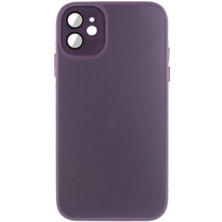 Чохол TPU+Glass Sapphire Midnight для Apple iPhone 12 (6.1") Фіолетовий / Deep Purple - Інтернет-магазин спільних покупок ToGether