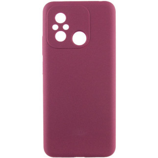 Чохол Silicone Cover Lakshmi Full Camera (AAA) для Xiaomi Redmi 12C Бордовий / Plum - Інтернет-магазин спільних покупок ToGether