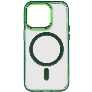 Чохол TPU Iris with MagSafe для Apple iPhone 13 Pro (6.1") Зелений - Інтернет-магазин спільних покупок ToGether