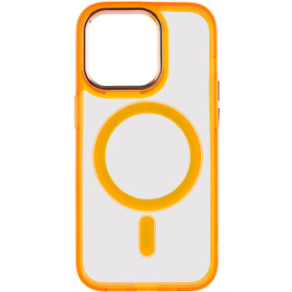 Чохол TPU Iris with MagSafe для Apple iPhone 13 Pro (6.1") Помаранчевий - Інтернет-магазин спільних покупок ToGether