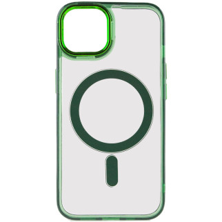 Чохол TPU Iris with MagSafe для Apple iPhone 14 (6.1") Зелений - Інтернет-магазин спільних покупок ToGether