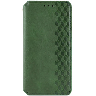 Шкіряний чохол книжка GETMAN Cubic (PU) для Xiaomi Redmi 12 Зелений - Інтернет-магазин спільних покупок ToGether