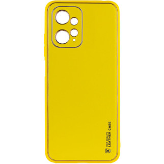 Шкіряний чохол Xshield для Xiaomi Redmi Note 12 4G Жовтий / Yellow - Інтернет-магазин спільних покупок ToGether