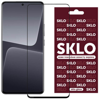 Захисне скло SKLO 3D для Xiaomi 13 / 14 Чорний - Інтернет-магазин спільних покупок ToGether