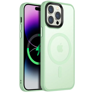 TPU+PC чохол Metal Buttons with MagSafe Colorful для Apple iPhone 12 Pro Max (6.7") М'ятний - Інтернет-магазин спільних покупок ToGether