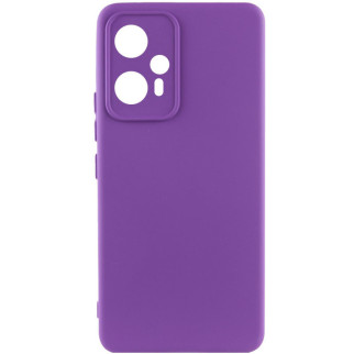 Чохол Silicone Cover Lakshmi Full Camera (A) для Xiaomi Redmi Note 12T Pro Фіолетовий / Purple - Інтернет-магазин спільних покупок ToGether