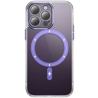 Чохол TPU+PC Colorful with MagSafe для Apple iPhone 12 Pro (6.1") Purple - Інтернет-магазин спільних покупок ToGether
