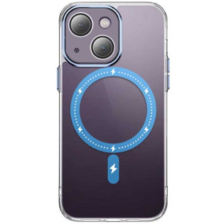 Чохол TPU+PC Colorful with MagSafe для Apple iPhone 13 (6.1") Blue - Інтернет-магазин спільних покупок ToGether