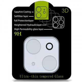 Захисне скло на камеру Full Block (тех.пак) для Apple iPhone 15 (6.1") / 15 Plus (6.7") Прозорий - Інтернет-магазин спільних покупок ToGether
