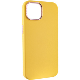 Чохол Silicone Case Metal Buttons (AA) для Apple iPhone 12 Pro / 12 (6.1") Жовтий / Sunglow - Інтернет-магазин спільних покупок ToGether