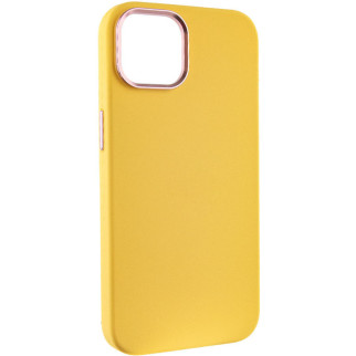 Чохол Silicone Case Metal Buttons (AA) для Apple iPhone 12 Pro Max (6.7") Жовтий / Sunglow - Інтернет-магазин спільних покупок ToGether