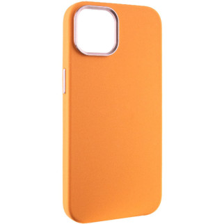 Чохол Silicone Case Metal Buttons (AA) для Apple iPhone 13 (6.1") Помаранчевий / Marigold - Інтернет-магазин спільних покупок ToGether