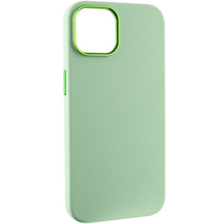 Чохол Silicone Case Metal Buttons (AA) для Apple iPhone 14 (6.1") Зелений / Pistachio - Інтернет-магазин спільних покупок ToGether