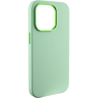 Чохол Silicone Case Metal Buttons (AA) для Apple iPhone 14 Pro (6.1") Зелений / Pistachio - Інтернет-магазин спільних покупок ToGether
