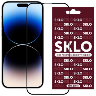 Захисне скло SKLO 3D для Apple iPhone 15 (6.1") Чорний - Інтернет-магазин спільних покупок ToGether
