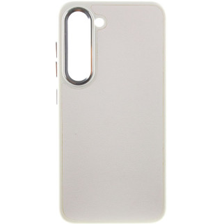 Шкіряний чохол Bonbon Leather Metal Style для Samsung Galaxy S22+ Білий / White - Інтернет-магазин спільних покупок ToGether
