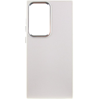 Шкіряний чохол Bonbon Leather Metal Style для Samsung Galaxy S23 Ultra Білий / White - Інтернет-магазин спільних покупок ToGether