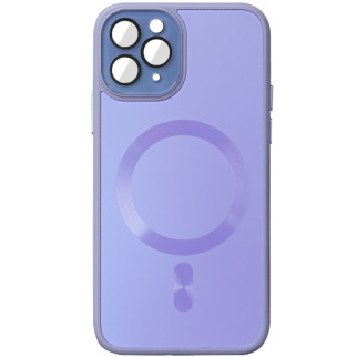 Чохол TPU+Glass Sapphire Midnight with MagSafe для Apple iPhone 11 Pro Max (6.5") Бузковий / Dasheen - Інтернет-магазин спільних покупок ToGether